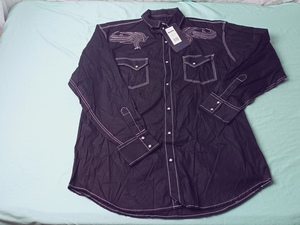 lot 28 image: NEW - Resistol Mens Embroidered Long Sleeve Pearl Snap Shirt - Style R1S404-U051FS Captain LSW (XXL)