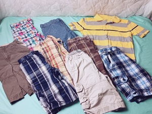 lot 34 image: 9 Pc Boys Clothing Set (12-16XXL) w Gap Kids, The Childrens Place, Etc.