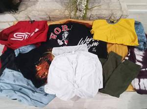 lot 88 image: 13 Pc Womens Clothing (4-7S) w Subaru STI, World Gym, Tinseltown, Etc.