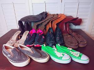 lot 75 image: 10 Pair Womens Shoes (7.5 - 9) - Includes Lower EastSide, Sketchers, Vans, Etc.