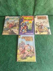 lot 8 image: Selection of Vintage Comic books - Aventura Buck Jones, Tragg, Brothers of the Spear, and Tono and Kono
