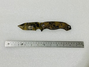 lot 71 image: MTech USA Xtreme Ballistic Tactical 440C Stainless Steel Knife, Model# TF-797BNT-S0 - In Condition As Shown