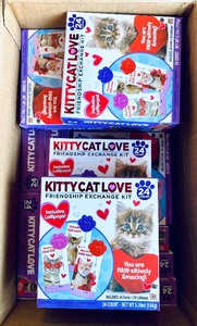 lot 75 image: Lot Of 19 - New Kitty Love Friendship Exchange Kit, 456 Total Pieces, 5.10 Oz Per Box - As Shown - Total Retail $114