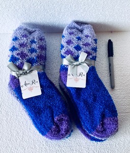 lot 143 image: Lot Of 2 - New With Tags Alexa Rose 3 Pair Socks, Fits Shoe Size 5-9 & Fits Socks Size 9-11 - In Style & Color As Shown