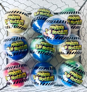 lot 149 image: Lot Of 10 - New ToyTown Express Monster Slap Bracelets - In Style & Color As Shown - Total Retail $40