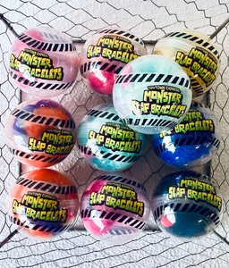 lot 152 image: Lot Of 10 - New ToyTown Express Monster Slap Bracelets - In Style & Color As Shown - Total Retail $40