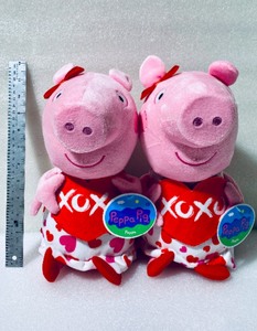 lot 186 image: Lot Of 2 - New With Tags Just Play Peppa Pig 15 Celebration of Love Plush Stuffed Animal - As Shown - Total Retail $28
