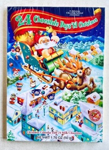 lot 261 image: Lot Of 10 - New 24 Chocolate Days Til Christmas 1.76 Oz Per Box - As Shown