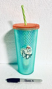 lot 288 image: New Nightmare Before Christmas Textured Tumbler 20 fl oz - As Shown - Retails $25