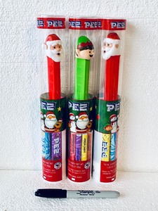 lot 322 image: Lot Of 3 New - PEZ Candy Dispenser With 6 Candy Refills Each Tube, (2) Santa & (1) Elf, 2.03 Oz Each Tube - As Shown - Total Retail $30