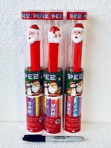 lot 323 image: Lot Of 3 New - PEZ Candy Dispenser With 6 Candy Refills Each Tube, Santa, 2.03 Oz Each Tube - As Shown - Total Retail $30