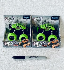 lot 354 image: Lot Of 2 - New Zompers Swing Car 4 x 4, Green - As Shown