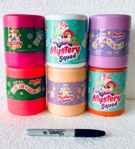 lot 398 image: Lot Of 6 - New Original Squishmallows Mystery Squad - As Shown - Total Retail $36
