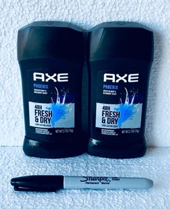 lot 434 image: Lot Of 2 - New Axe Phoenix Crushed Mint & Rosemary Scent 48 Hour Fresh & Dry Deodorant for Men, 2.7 Oz Each - As Shown