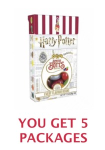 lot 462 image: Lot Of 5 - New Wizarding World Harry Potter Forbidden Bertie Botts Every Flavour Beans 1.2 oz Each Box - As Shown