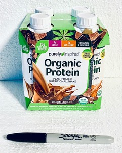 lot 467 image: New Purely Inspired Organic Protein Plant Based Nutritional Shake, Decadent Chocolate, 11 Fl Oz Each Bottle - As Shown