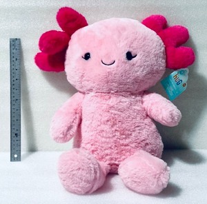 lot 471 image: New With Tags Hug Me 14 Light Up Axolotl Plush Stuffed Animal With Light Up Cheeks - As Shown - Retails $28