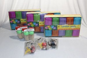 lot 27 image: Lantern Lights - 3 Sets, Toothpicks unopened and Hot wheels unopened