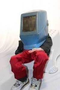 lot 32 image: Jackson Welders Helmet with Gold Lens CHARLIE NOT INCLUDED