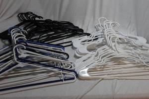 lot 81 image: Plastic Hangers Total of 45