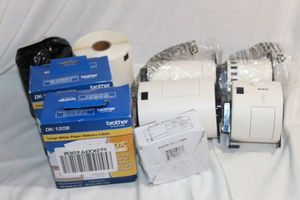 lot 151 image: Brother Thermal Printer Paper and Labels