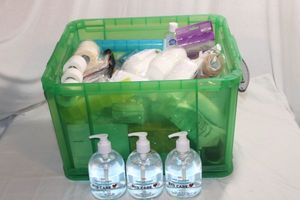 lot 166 image: First Aid Supplies and Tote