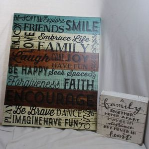lot 185 image: Family Wall Art