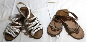 lot 198 image: Two Pairs of Girls Sandals