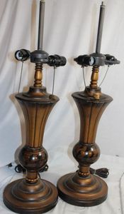 lot 200 image: Pair of Matching Lamps as shown.. NO Shades