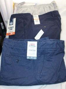 lot 250 image: Three Pairs of Mens Pants Size 38x30 Tags Still Attached