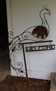 lot 27 image: Metal Welcome Sign