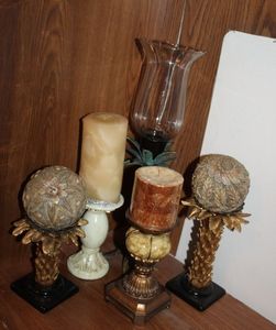 lot 34 image: Pillar Home Dcor and Candles