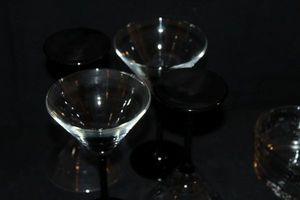 lot 70 image: Martini glasses