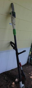 lot 119 image: Electric Pole Saw and Electric Craftsman Weed eater
