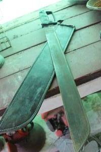 lot 187 image: Vintage Machete with Scabbard