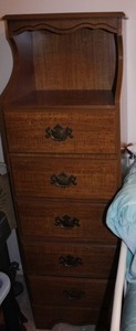 lot 104 image: Tall Narrow Dresser