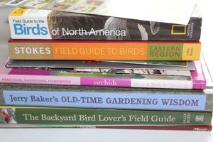 lot 108 image: Out door books, birds and glardening