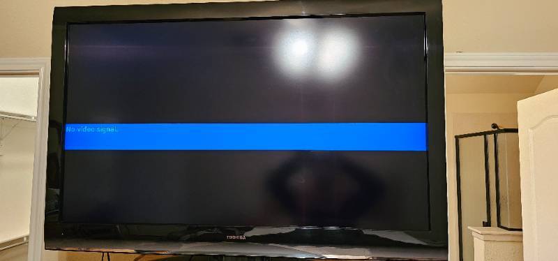lot 3 image: Toshiba 55 Television with Remote, This was being used up until recently when family member passed away