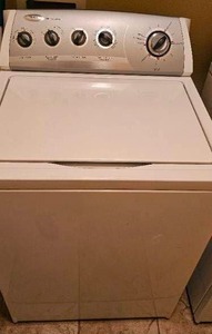 lot 15 image: Whirlpool Fabric Sense System 3.8 cu Ft  Washing Machine, Matching Dryer in lot 7, was used until recently