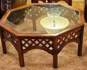 lot 196 image: Glass Coffee Table