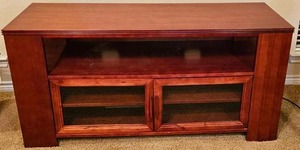 lot 9 image: Television Entertainment Stand Very Sturdy