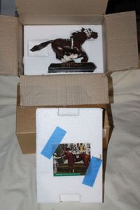 lot 14 image: Quantity of 2 Collectors Kentucky Derby  Bobblehead Secretariat 1973 Winner