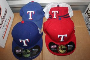 lot 94 image: Texas Rangers Ball Caps