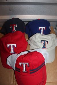 lot 151 image: Texas Rangers Ball Caps