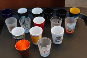 lot 124 image: Collectable Shot Glasses