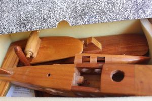 lot 137 image: Wooden Air Plane