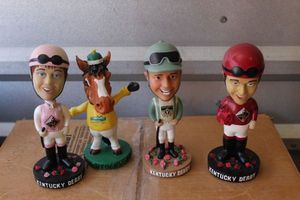 lot 52 image: Kentucky Derby Collectors Bobbleheads