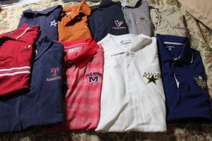 lot 149 image: Mens Sports Team Polo Shirts