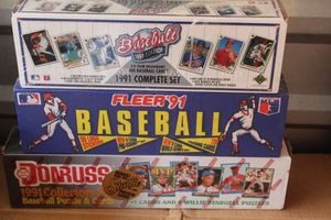 lot 185 image: Factory Sealed 1991 Upper Deck, Fleer, and Donruss