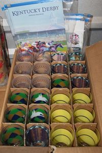lot 183 image: Case of 72 Kentucky Derby Glasses